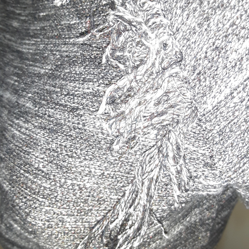 Lord &Taylor fringe front sweater - Picture 4 of 5